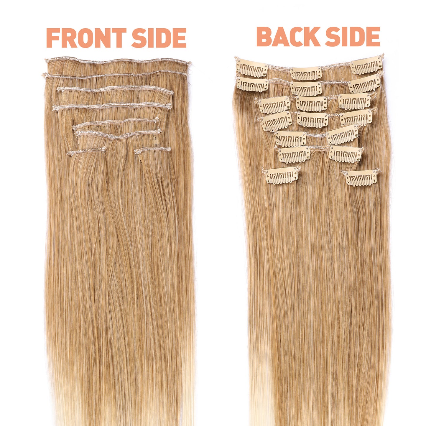 Human Hair Hair Extensions Clips In