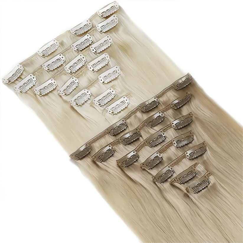 Human Hair Hair Extensions Clips In