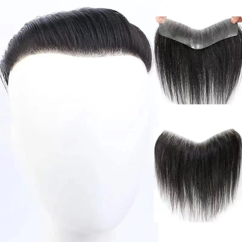 PU Human Hair Hairpiece For Men