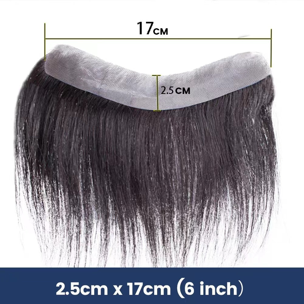 Front Hairpiece For Men 100% Human Hair