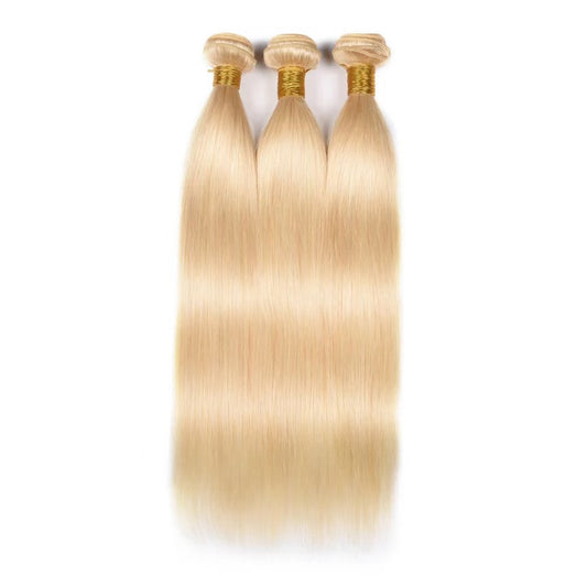 613 Blonde Human Hair Bundle Round Top Hair Bundle Weft