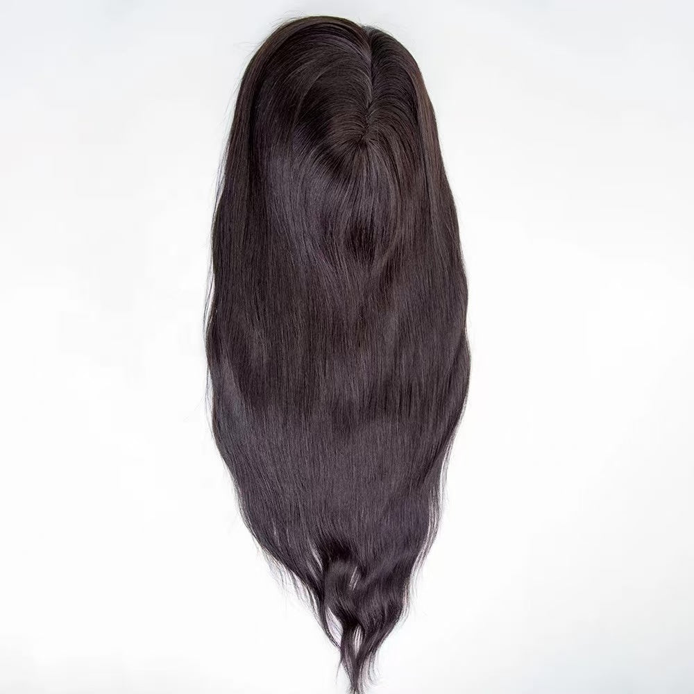 Custom 12 A 13 A Human Hair Women Topper Thin 0.02MM PU Skin Base Toupee