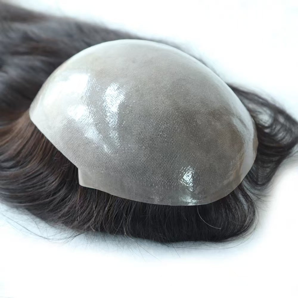 Custom 12 A 13 A Human Hair Women Topper Thin 0.02MM PU Skin Base Toupee