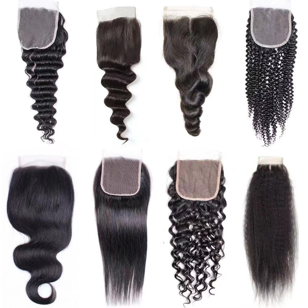 Human Hair Lace Closure & HD Swiss Lace Closure