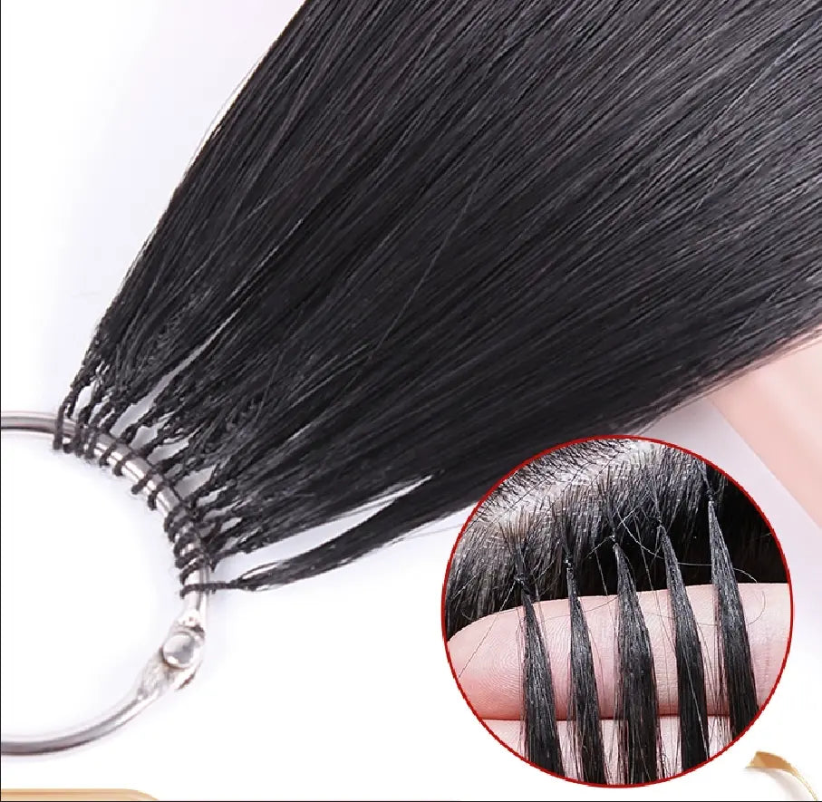 Micro Ring Feather 3D 100% Human Hair Extension