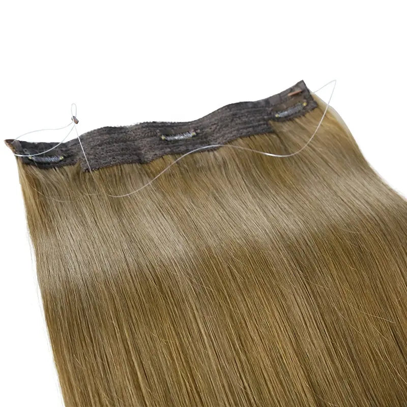 Halo Human Hair Weft Extension ,Remy Virgin Hair 10-32 Inch