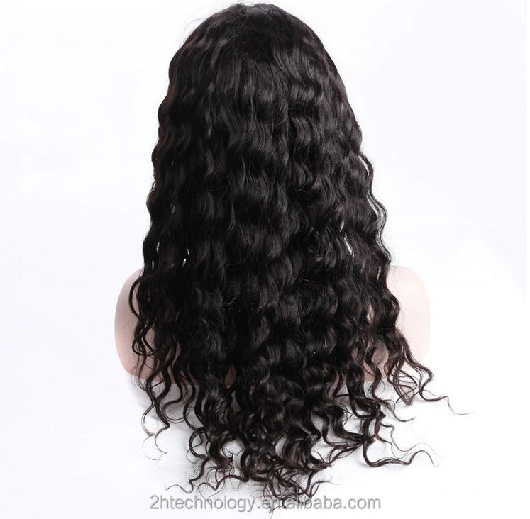 10 A 12 A 100% Human Hair Lace Wig Long Curly Hair Wig