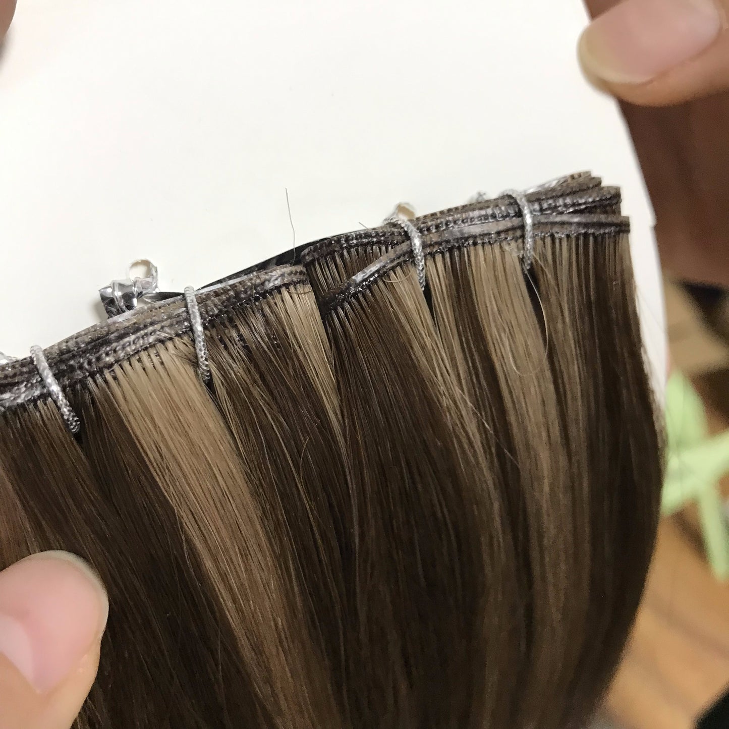 Machine Made 100% Human Hair Weft 10 A 12 A Remy Hair Weave