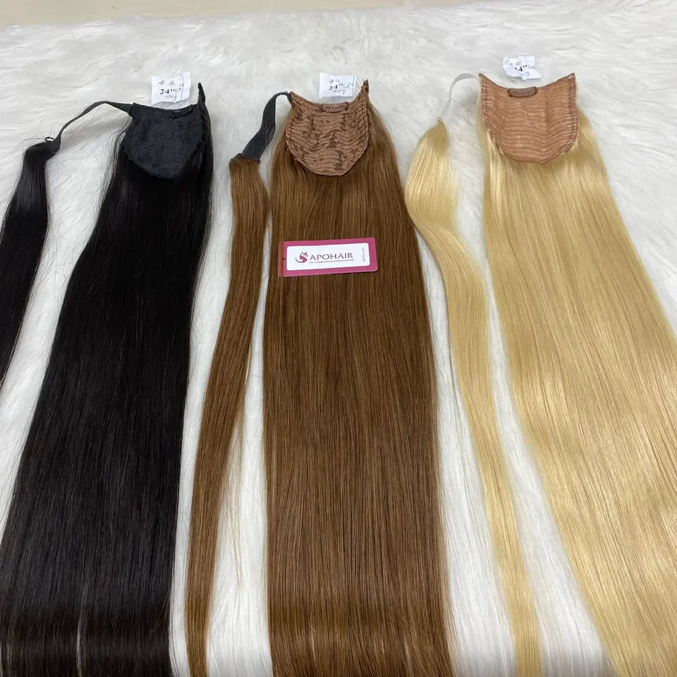 Human Hair Ponytail Extension