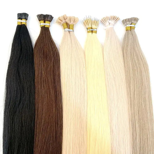 I Tip V Tip U Tip Flat Tip Human Hair Extension 12 A 13 A Grade