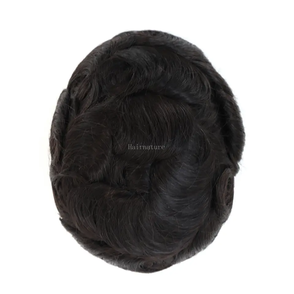 Cheap Price Popular 6 Inches Human hair Men Toupee Men Wig