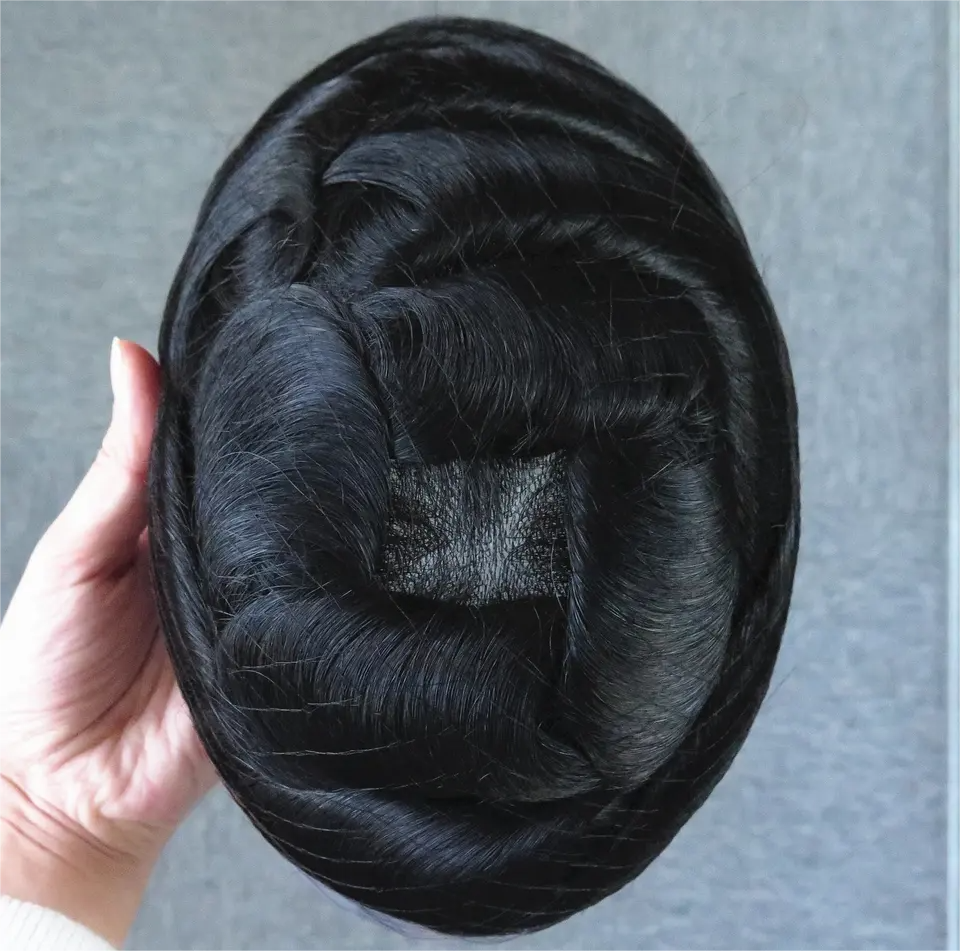 Cheap Price Popular 6 Inches Human hair Men Toupee Men Wig