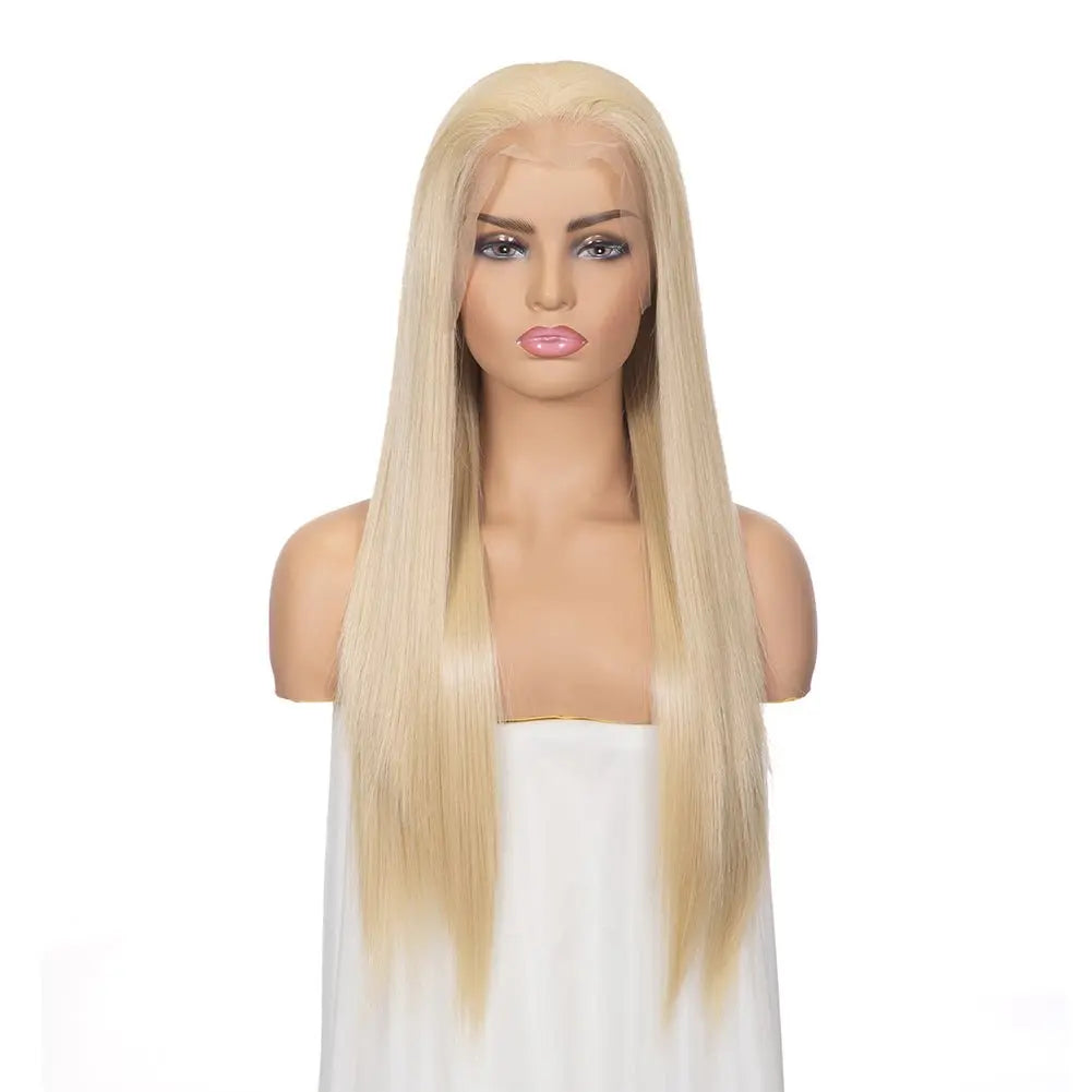 613 Blonde Human Blend Hair Lace Front Women Wig wigworld