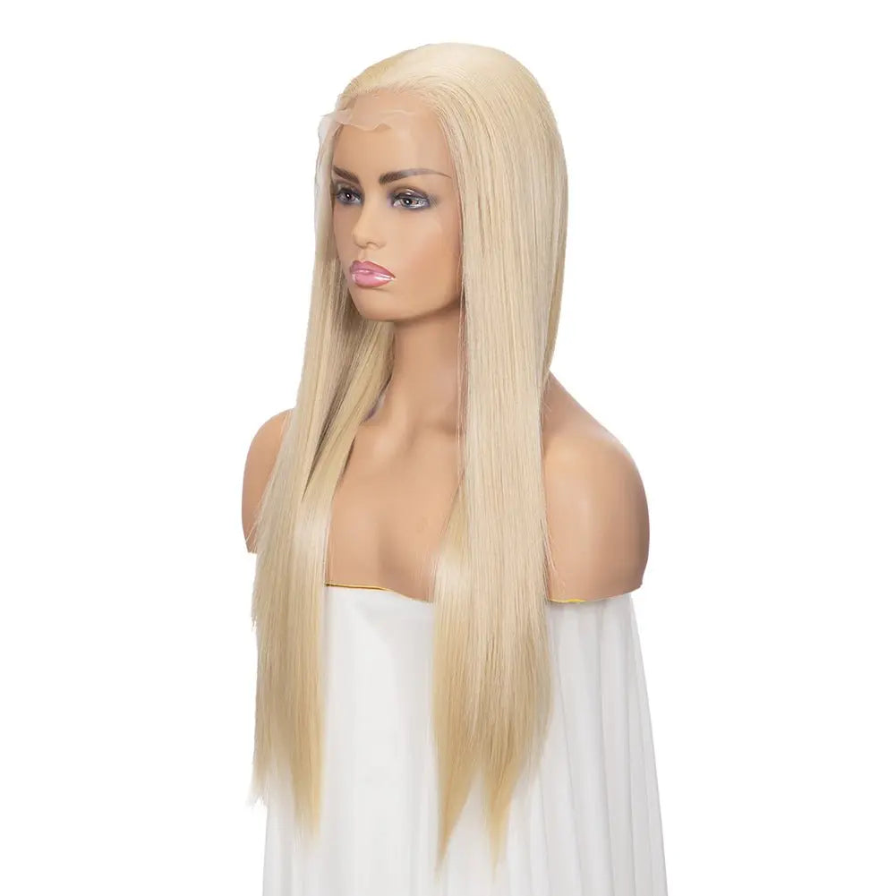 613 Blonde Human Blend Hair Lace Front Women Wig wigworld