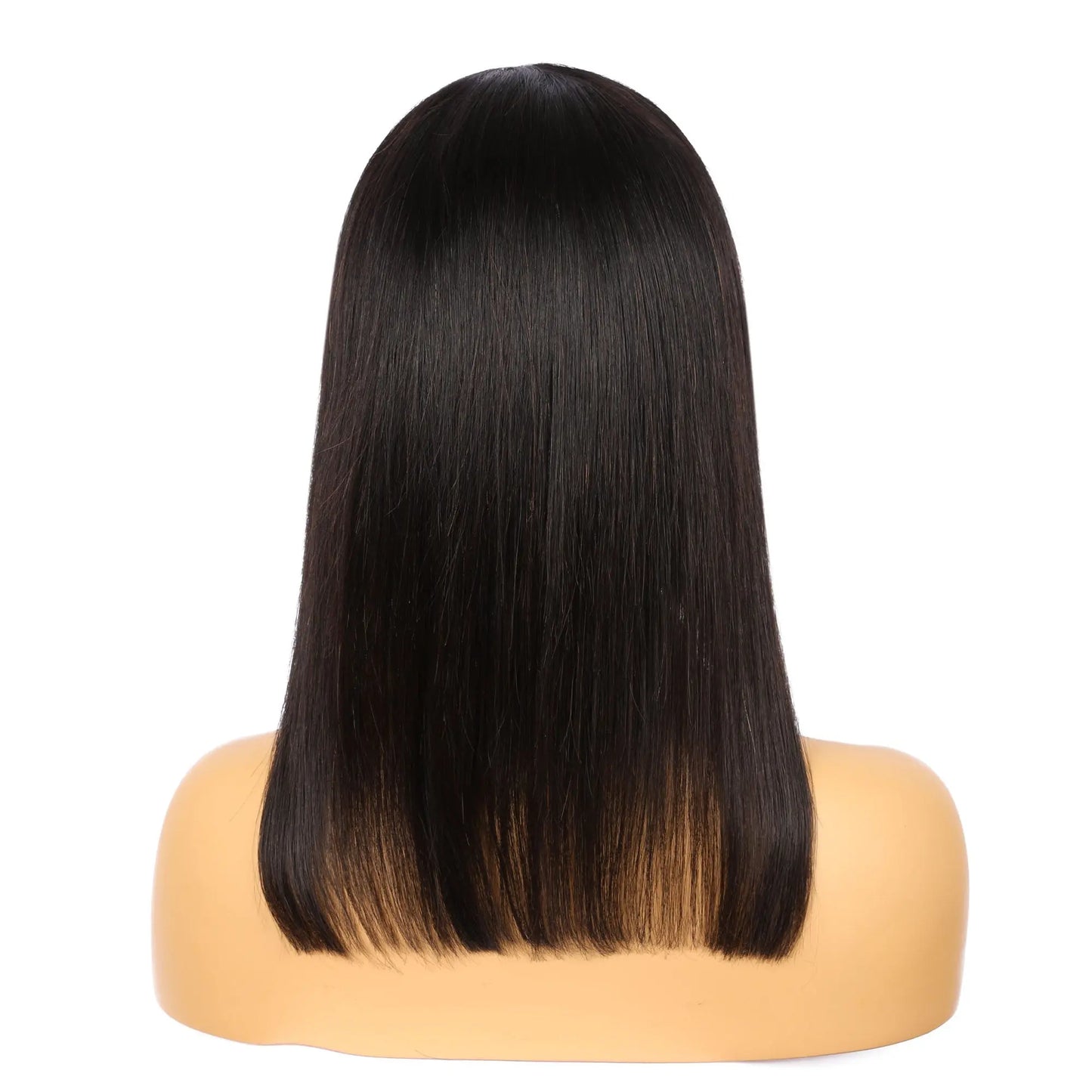 Black Human hair Bob style  Lace Front Women Wig wigworld