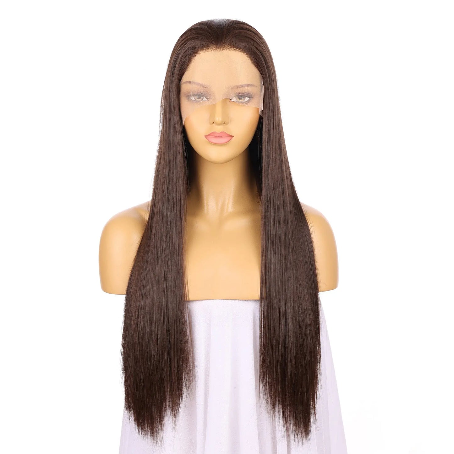 Brown Synthetic Hair Lace Front Wig wigworld