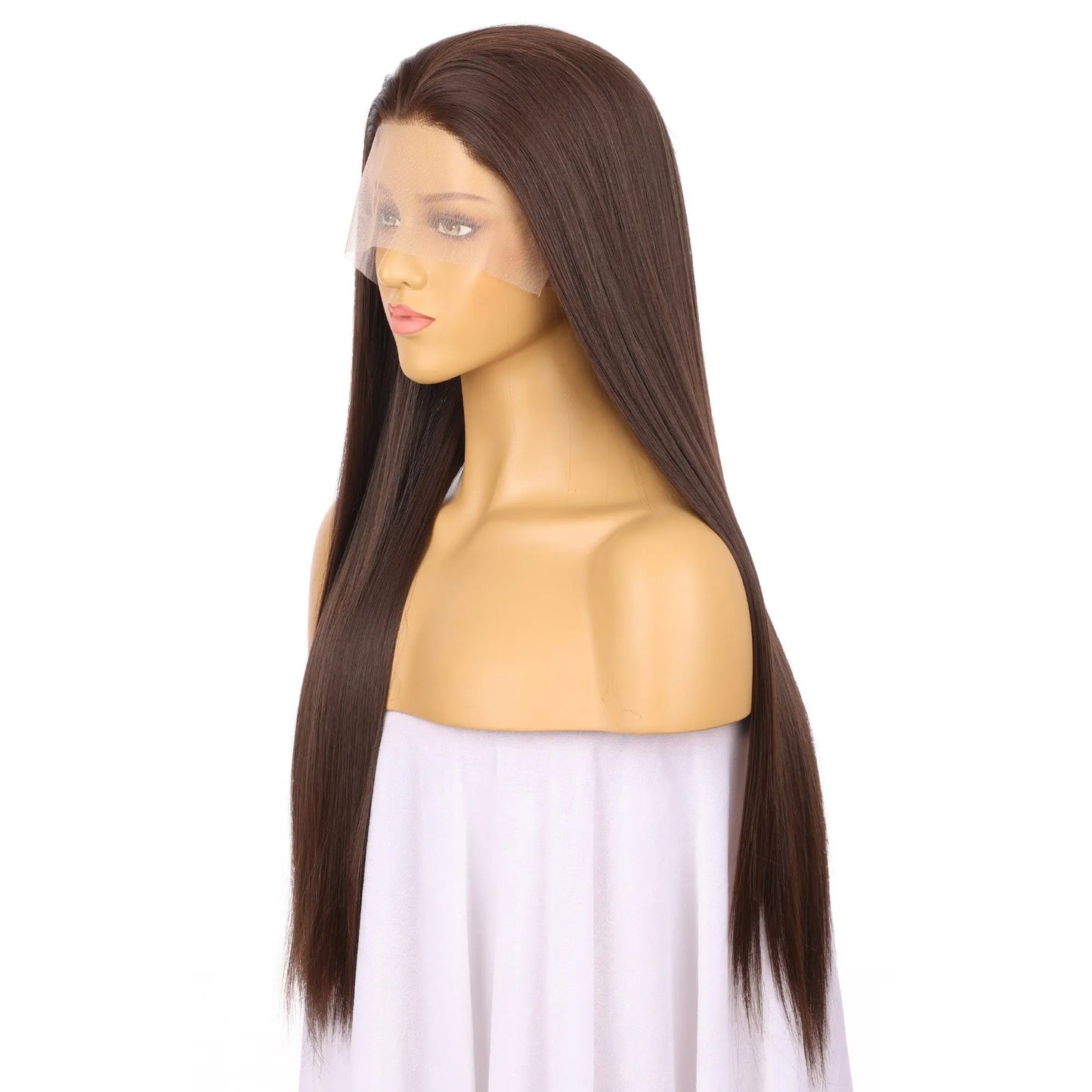 Brown Synthetic Hair Lace Front Wig wigworld