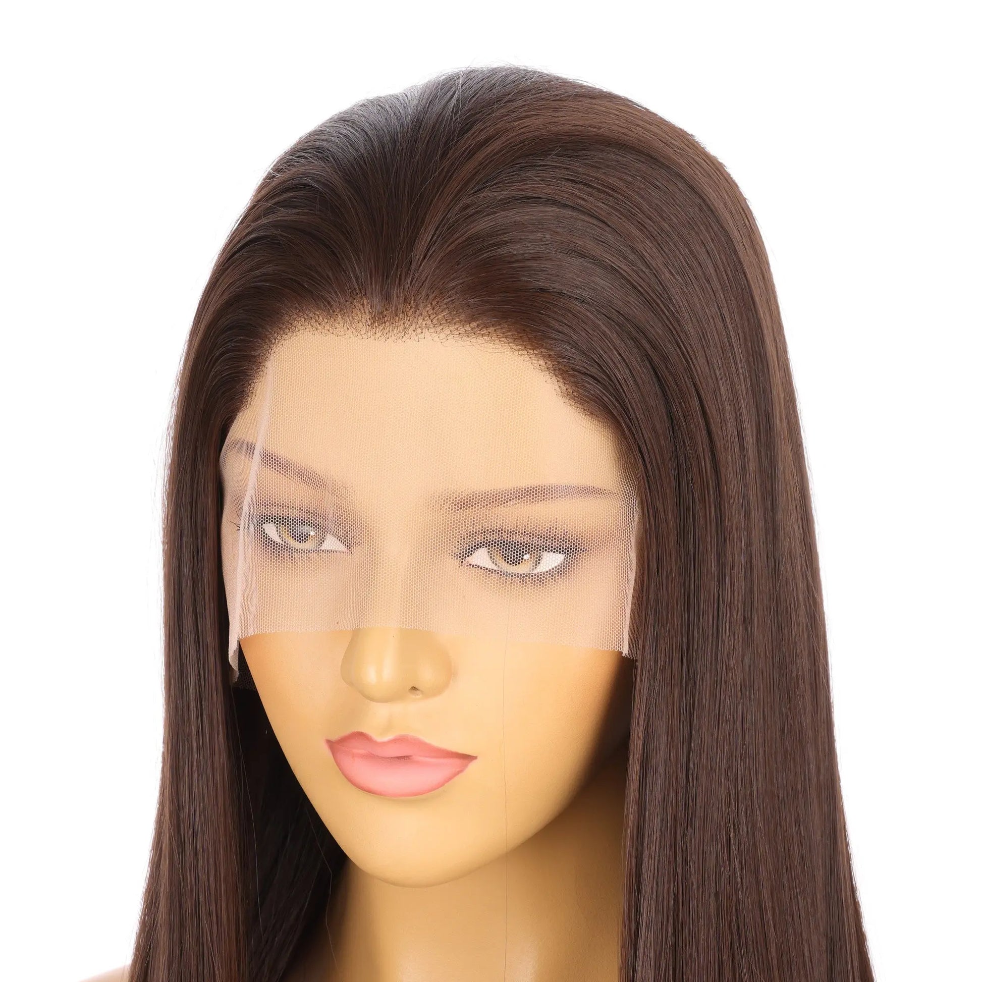 Brown Synthetic Hair Lace Front Wig wigworld