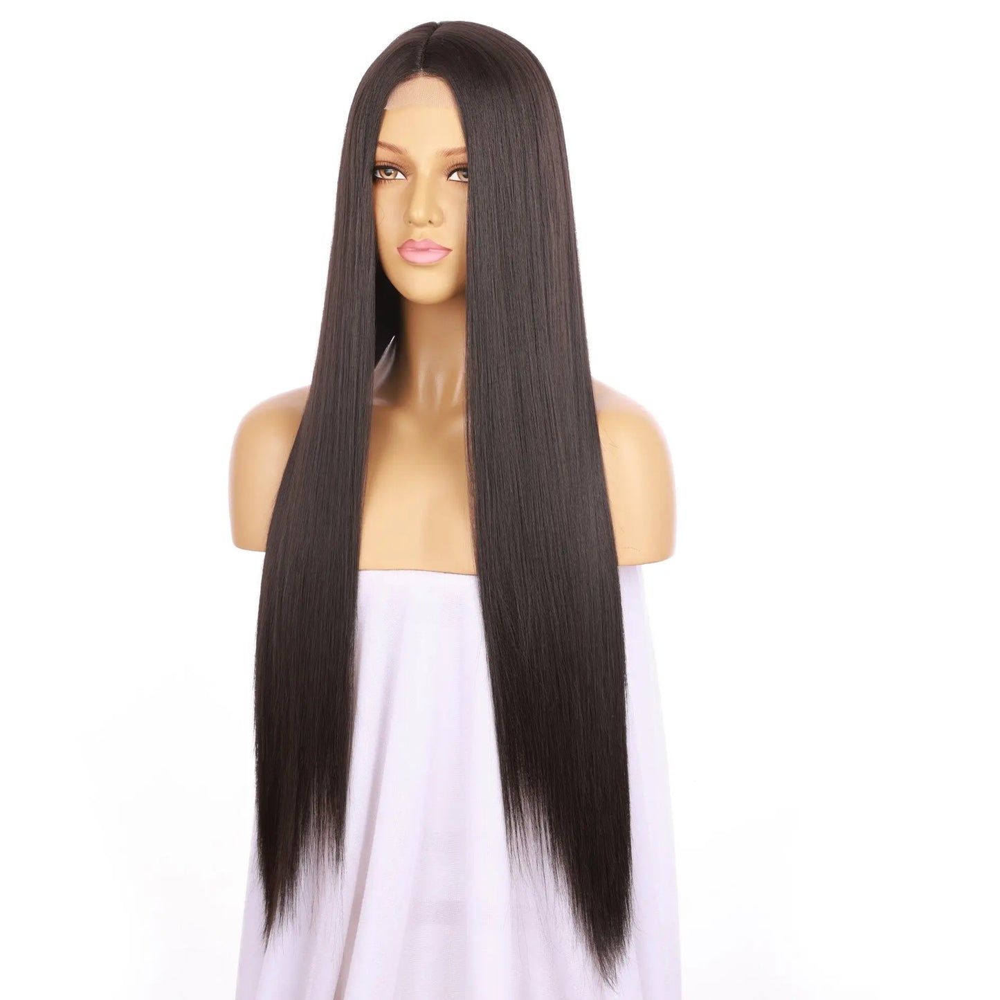 Cusstom Wholesale Dark Brown Synthetic Hair U Part Lace Wig wigworld