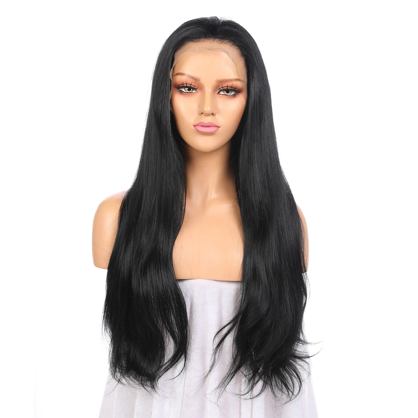 Custom Black  Human Blend Hair Lace Wig For Wig Wholesalers wigworld