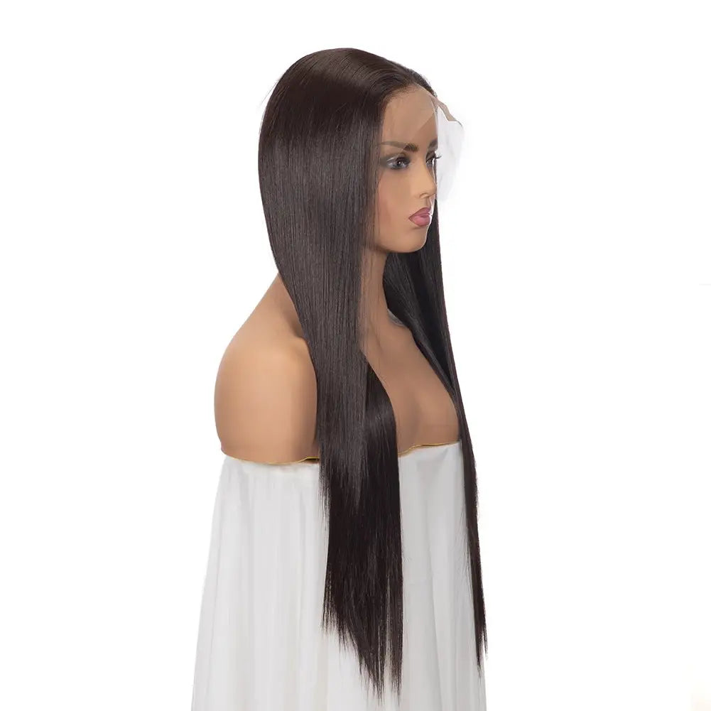 Custom Human Blend Hair Lace Front Wig wigworld