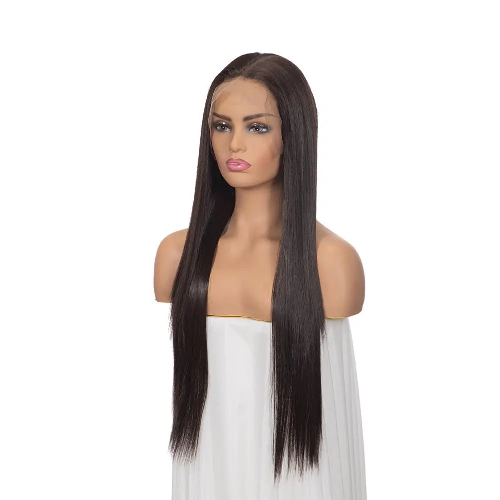 Custom Human Blend Hair Lace Front Wig wigworld