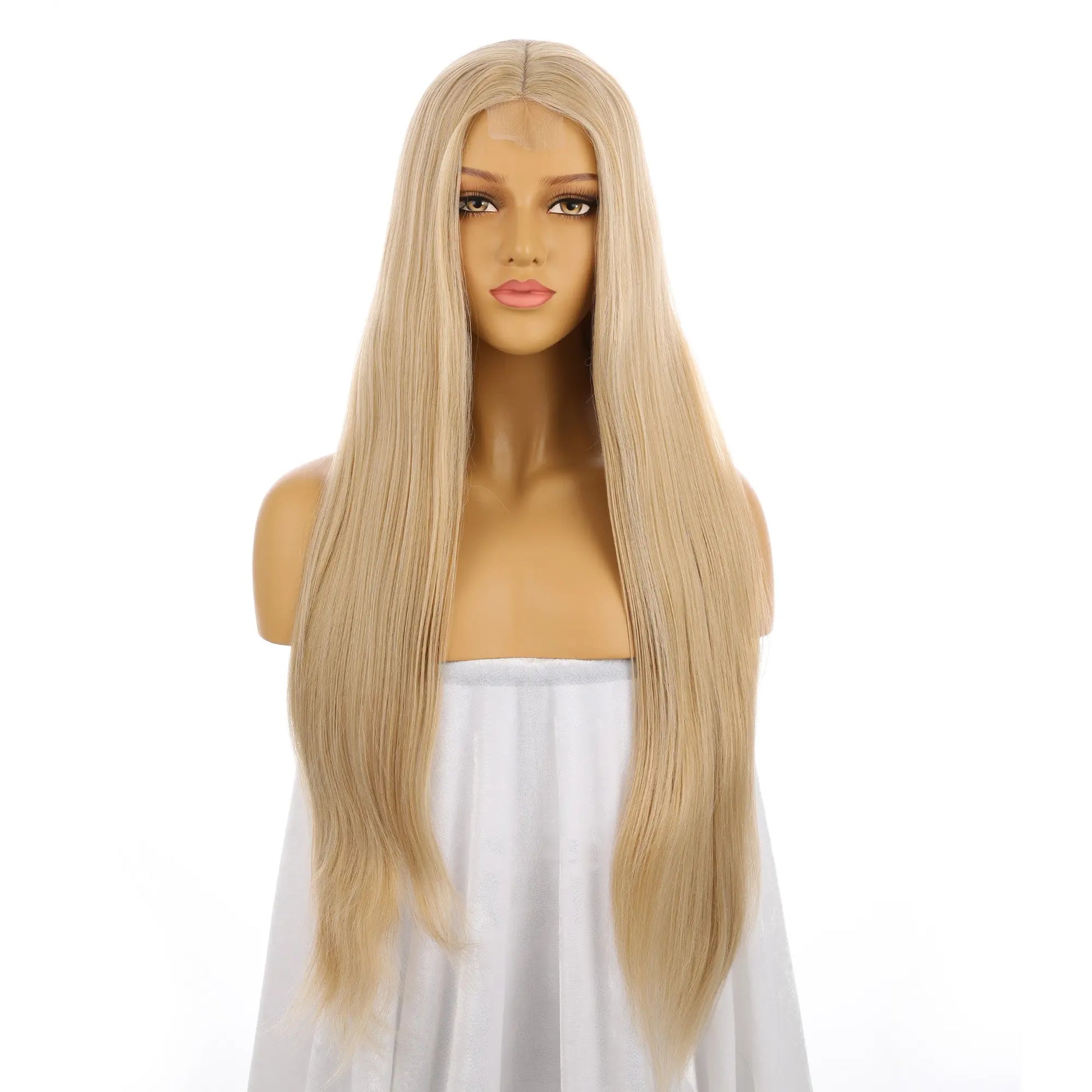 Custom Mixed Blonde Synthetic Hair U Part Lace Women Wig For Wig Wholesalers wigworld