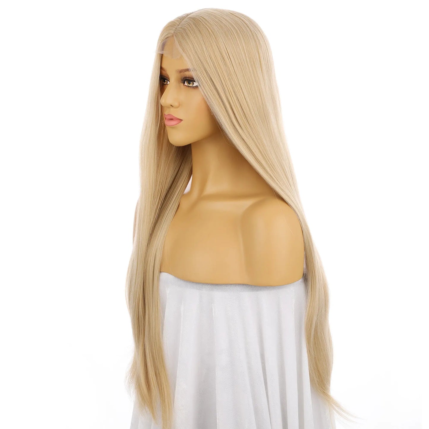 Custom Mixed Blonde Synthetic Hair U Part Lace Women Wig For Wig Wholesalers wigworld