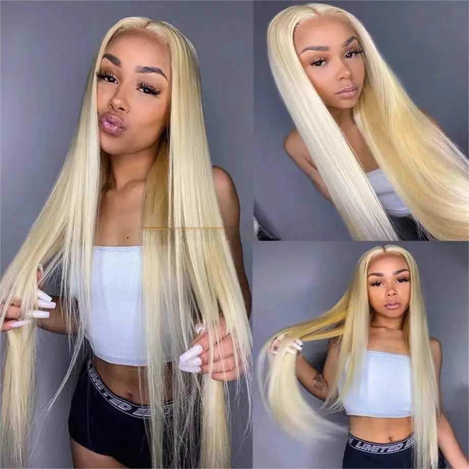 Custom Wholesale 613 Blonde Human Hair Lace Wig wigworld