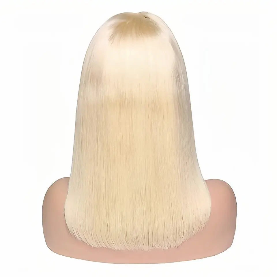 Custom Wholesale 613 Blonde Mixed Human Hair Lace Front Bob Women Wig wigworld