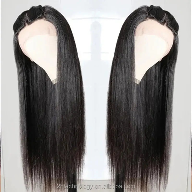 Custom Wholesale Black Synthetic Hair Lace Front Wig Heat Resistant Hair Lace Wig wigworld