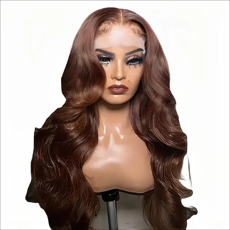 Custom Wholesale Brown Mixed Human Hair Lace Wig wigworld