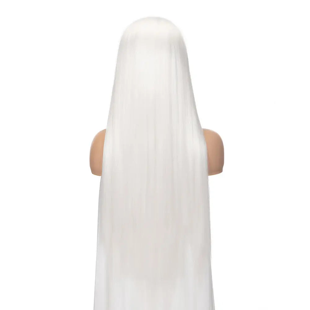 Custom Wholesale Snow White Synthetic Hair Lace Wig wigworld