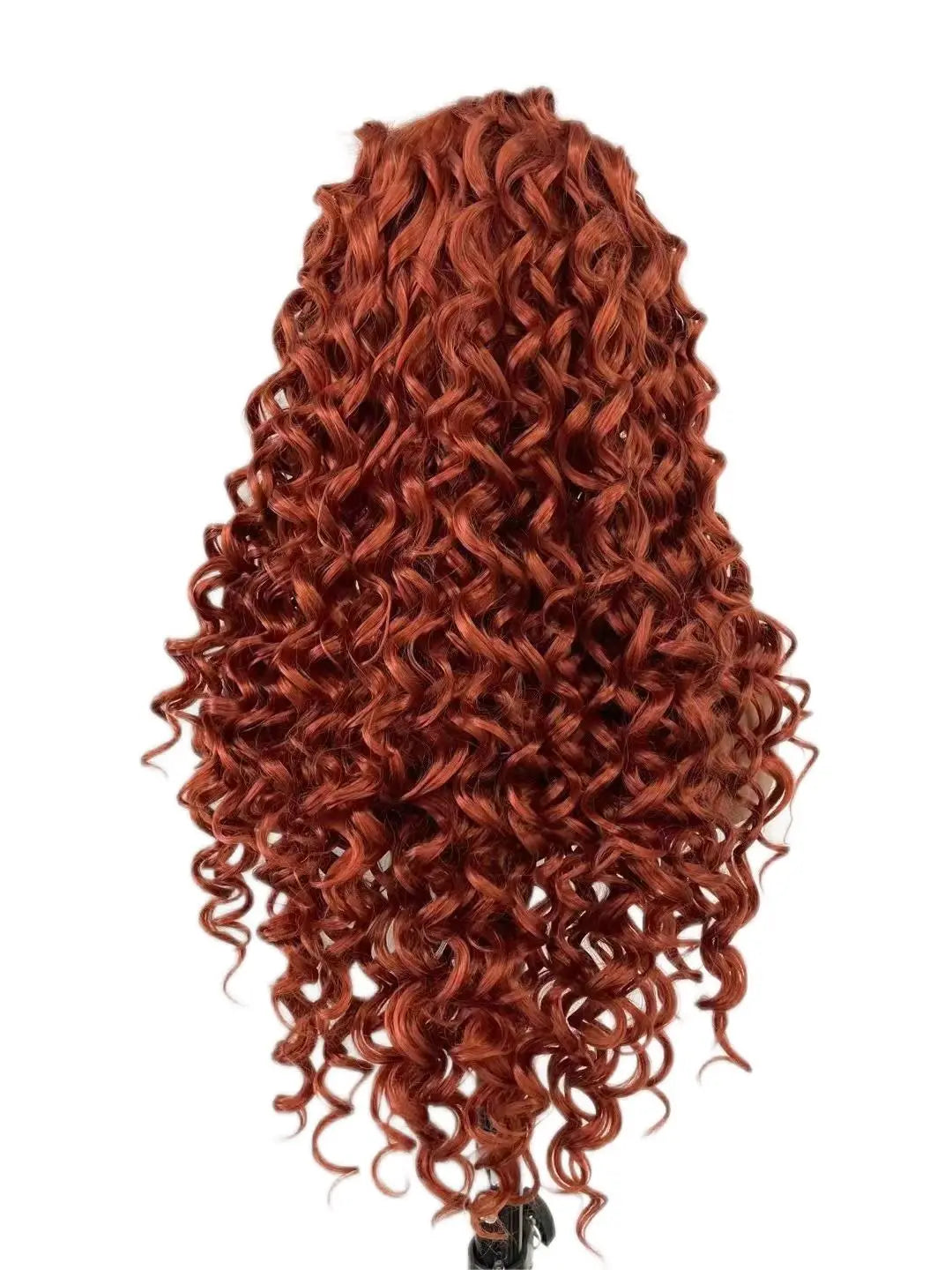 Custom Wholesale Synthetic Hair Lace Wig ,Red Brown Hair Lace Women Wig wigworld