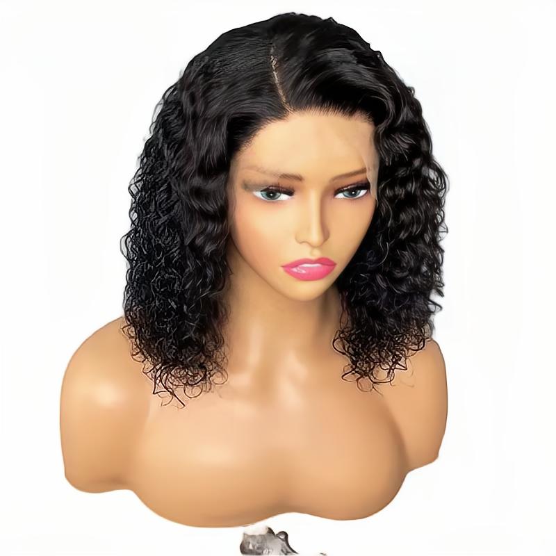 10 A Cheap 100% Human Hair Lace Front Bob Wig Wave Type