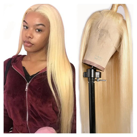 613 Blonde Human Hair Lace Wig High Layer