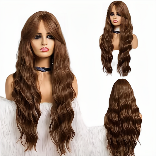 Custom Wholesale Dark Brown 100% Human Hair Lace Wig