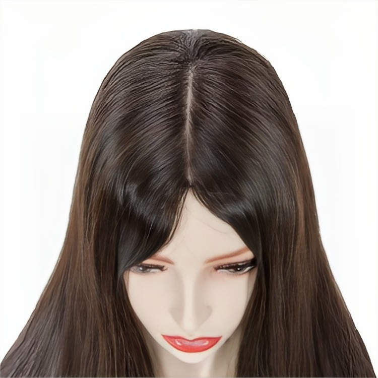 Human Hair 12 A Grade Women Toupee Medical Wig